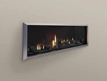 DS Series Fascia Options Double Sided This see-through fire can add its magic to two rooms or form a double sided island to create more intimate spaces in a large room.