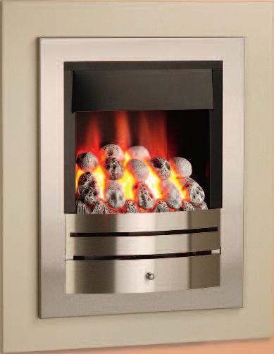 The innovative design gives a great flame pattern, an outstanding heat output of 4.25kW and a fuel bed that looks surprisingly deep for a slim fire.