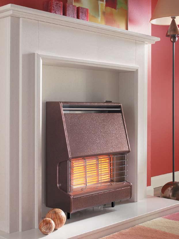 The compact and economical Firenza can be wall or hearth mounted and has a control located