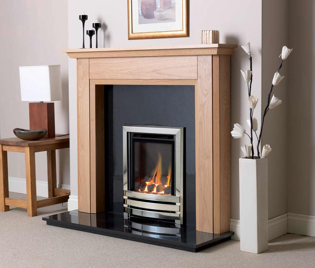 ribbed back panel detail. This model is available with a choice of coal or pebble fuel bed.