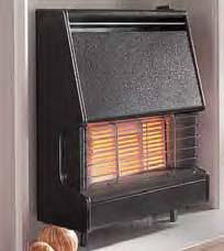 economical Firenza can be wall or hearth mounted and
