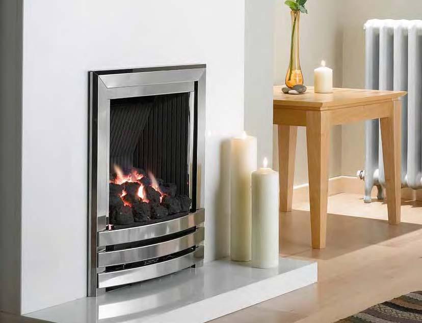 Linear Powerflue with coal Standard Powerflue Linear Powerflue A stunning modern design with the combination of black ribbed back panels and
