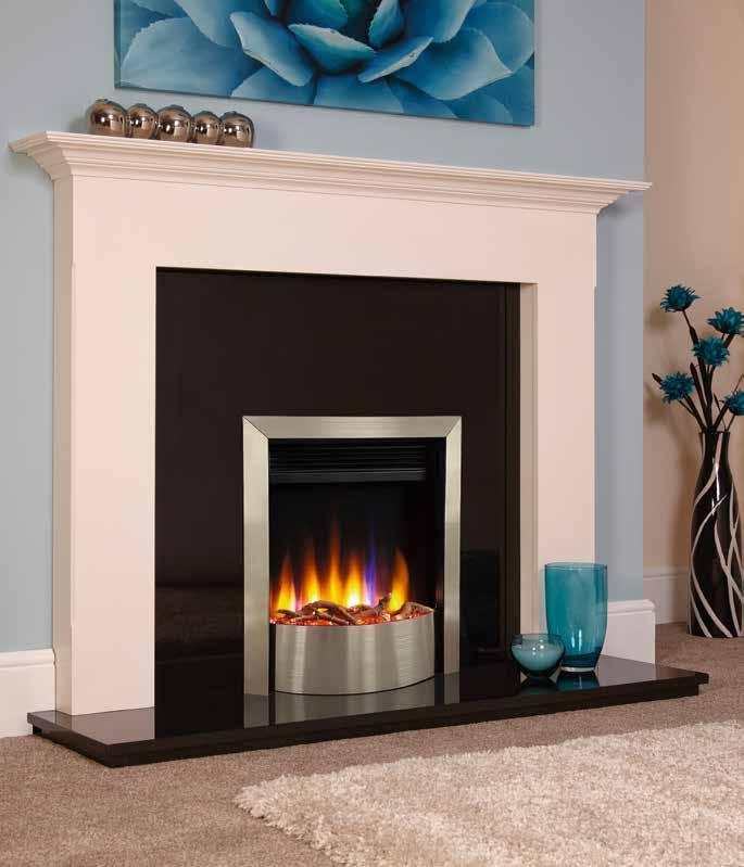 ultiflame vr contemporary Virtual flame - Real fire experience Crystal embers & realistic log fuel bed 4 Flame Brightness settings
