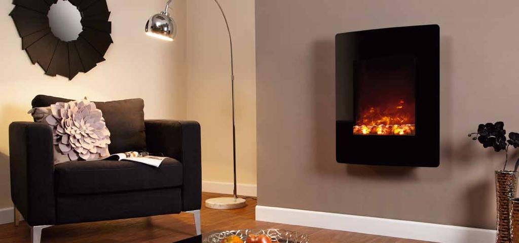 Watch the video electriflame xd portrait Wall mounted only 2kW Advanced 3D technology to create an extra deep flame effect