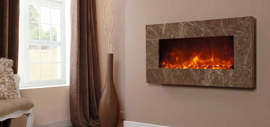 Watch the video electriflame xd prestige Wall mounted only 1.8kW Advanced 3D technology Relaxing, smoky full depth flame effect 0.