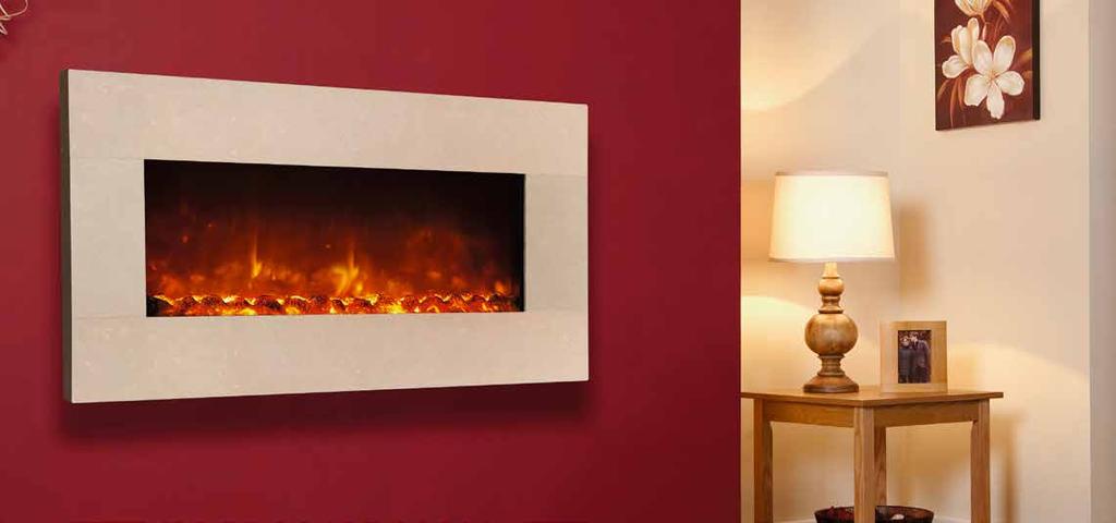 Watch the video electriflame xd royal botticino Wall mounted only 1.