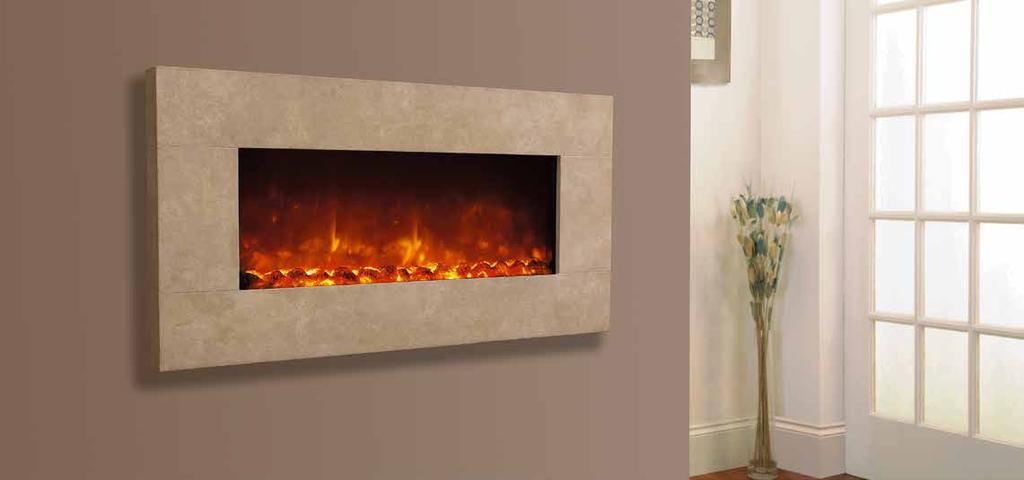 Watch the video electriflame xd travertine Wall mounted only 1.
