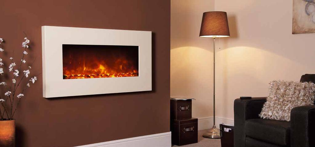 Watch the video electriflame xd ivory Wall mounted only Advanced 3D technology 1.