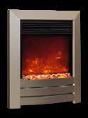 via remote control handset or manual controls Supplied with a spacer to allow the fire to fit easily into any
