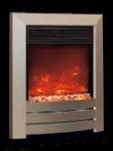 levels and a flame effect only option Operated via remote control handset or manual controls Supplied with a spacer to allow the fire to fit