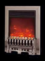 electriflame xd royale 16" in Black eat Output igh eat Output - Low Available finishes all inset into 560mm x 420mm opening or flat