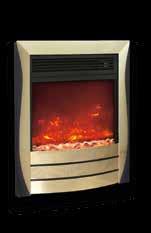 manual controls Supplied with a spacer to allow the fire to fit easily into any 3 rebated surround A Choice of two colours;