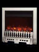 fit easily into any 3" rebated surround A choice of two colour options; silver or brass electriflame royale 22" in Silver ( x x ) eat Output igh eat Output - Low Available finishes