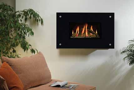 The impressive sleek black glass accentuates the flickering flame picture to the full and is sure to make a designer statement in your home, even when the fire