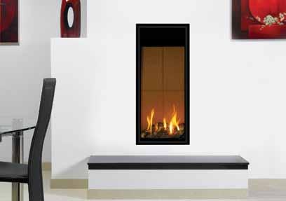 Specifically designed to add vertical presence, this portrait fire will instantly become a focal point in any interior, whether installed either as a frameless Edge or with one of the many frame