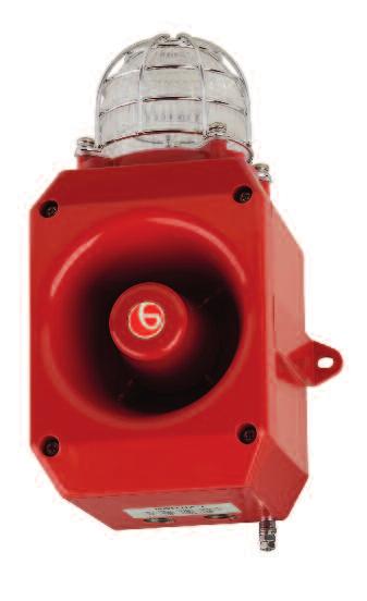 The alarm horn sounders and combination signals are globally certified: IECEx & ATEX Zone 2, NEC Class I Div 2 and NEC & CEC Class I Zone 2.