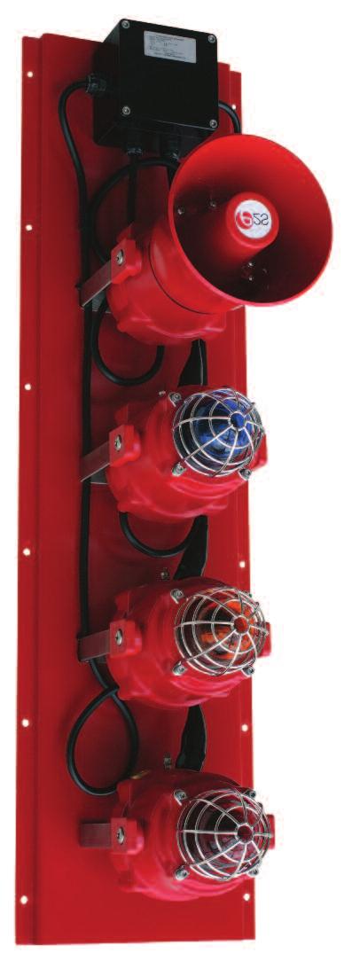 BEx plated assemblies Zone 1, 2, 21 & 22 Haz loc. BEx Explosion/Flameproof The BEx range of beacons can be configured to create sets of status lights suitable for onshore and offshore applications.