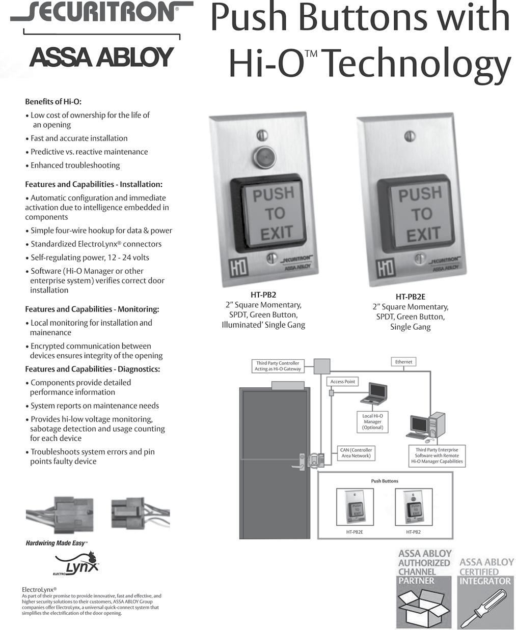 SECURITRON Hi-O Technology 24 A s s u