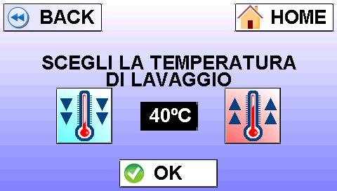 Now appears the second question, referring to the washing cycle temperature.