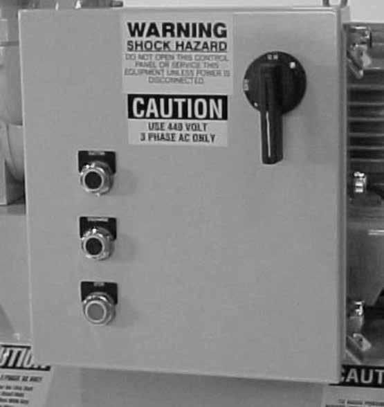 3-Phase Electric Models Operation 1. Before operating this equipment for the first time, and periodically thereafter, review the SAFETY INFORMATION. 2.