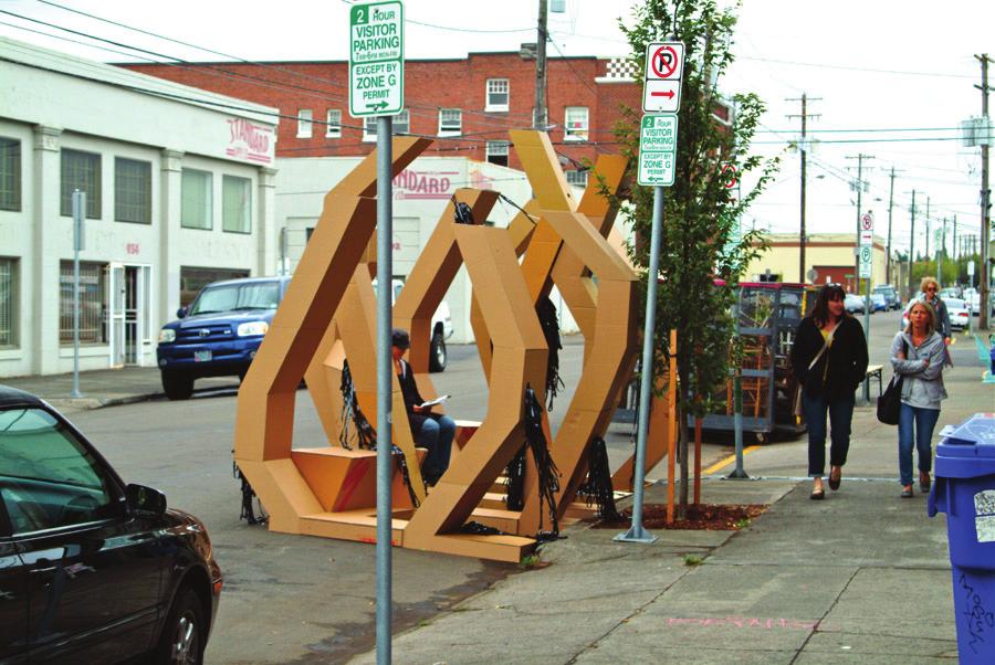 parklets: tiny parks with big impacts for city streets temporary parklets PARK(ing) Day is a annual open-source global event where citizens, artists and
