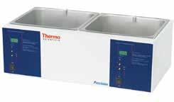 Utility Baths Immersion Circulators Thermo Scientific Precision General-Purpose Heated Baths Seamless 304 stainless steel (SS) interior- easy to use and maintain Fully insulated chamber with SS