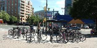 and ride Bike parking
