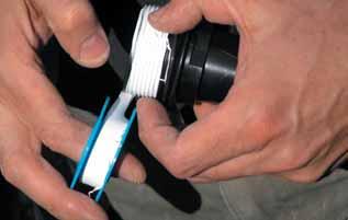 INSTALLING THE DRAIN PLUG The drain plug allows for easy and convenient water drainage.
