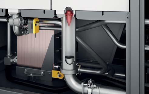 condensate drain provides an exceptionally high degree of separation (>99 %)