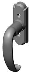 N 2 WINDOW HARDWARE ESCUTCHEONS Price includes your choice of any lever. Call for pricing. Combinations are shown with L104 Hook Lever for illustrations only. Refer to Section A for desired lever.