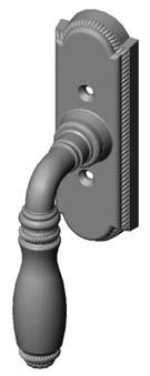 WINDOW HARDWARE ESCUTCHEONS N 5 Price includes your choice of any lever. Call for pricing. Combination is shown with LW05 Mini Ellis Lever for illustrations only. Refer to Section A for desired lever.