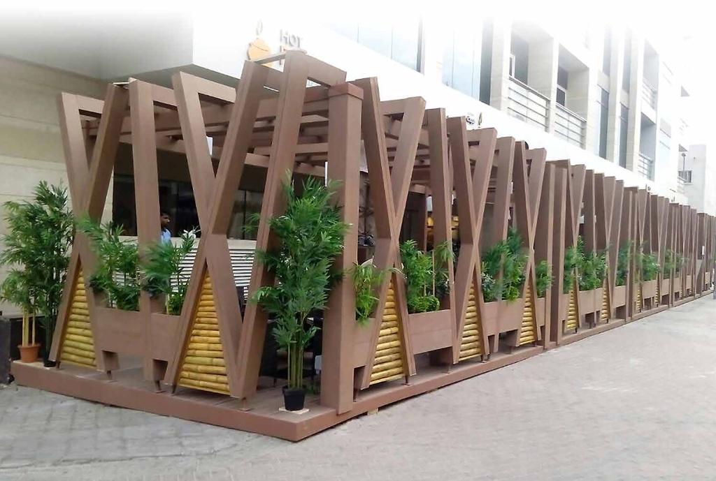 Dura Pergolas in verandas at SEG Doha University