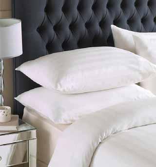 6. Hotel Quality Bedding Satin Stripe Bed linen (White) Satin H Housewife Pillowcase 75x50cm 5,08 6,25 50% Cotton Housewife Pillowcase SK 90x50cm 5,49 6,75 50% Polyester Oxford Pillowcase 75x50cm