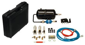 Flushing kits ACT550-SFK Universal flushing kit for R-134a ACS service units, it contains flushing tank, filter dryer, sight glass, two service hoses SAE J2196. (Order-Nr.