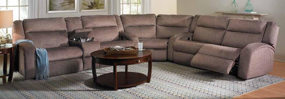 give this dual reclining sofa plenty of style. Power headrests for individualized comfort.