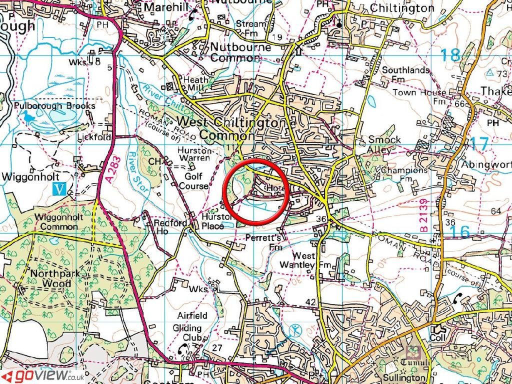 Directions From our offices in the High Street, Storrington proceed in an easterly direction to the miniroundabout and turn left up School Hill (B2139).