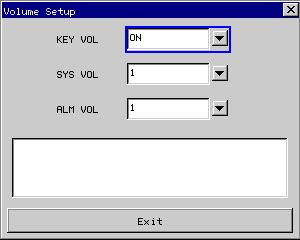 4.2.4 Setup system sound volume Press Volume setup button and a following system sound volume window (Fig. 4-2-4) will be displayed. Fig.