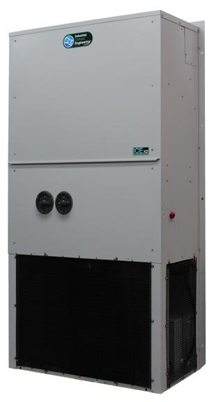 Two openings in the wall allow for the conditioned (supply) air to be discharged into the building and for the indoor air to return to the air conditioner.