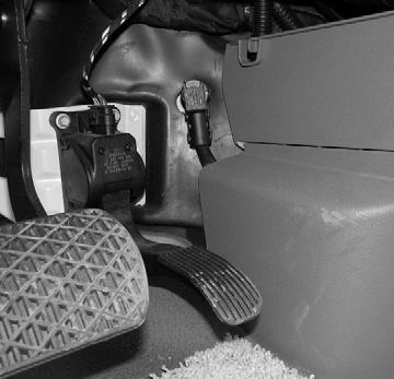 Chassis Battery Connector (Located to the right of the accelerator pedal) Further Information See the chassis manual provided in your InfoCase for details on access and servicing.