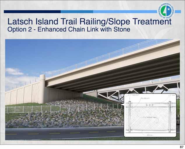 Latsch Island Trail Railing/Slope Treatment