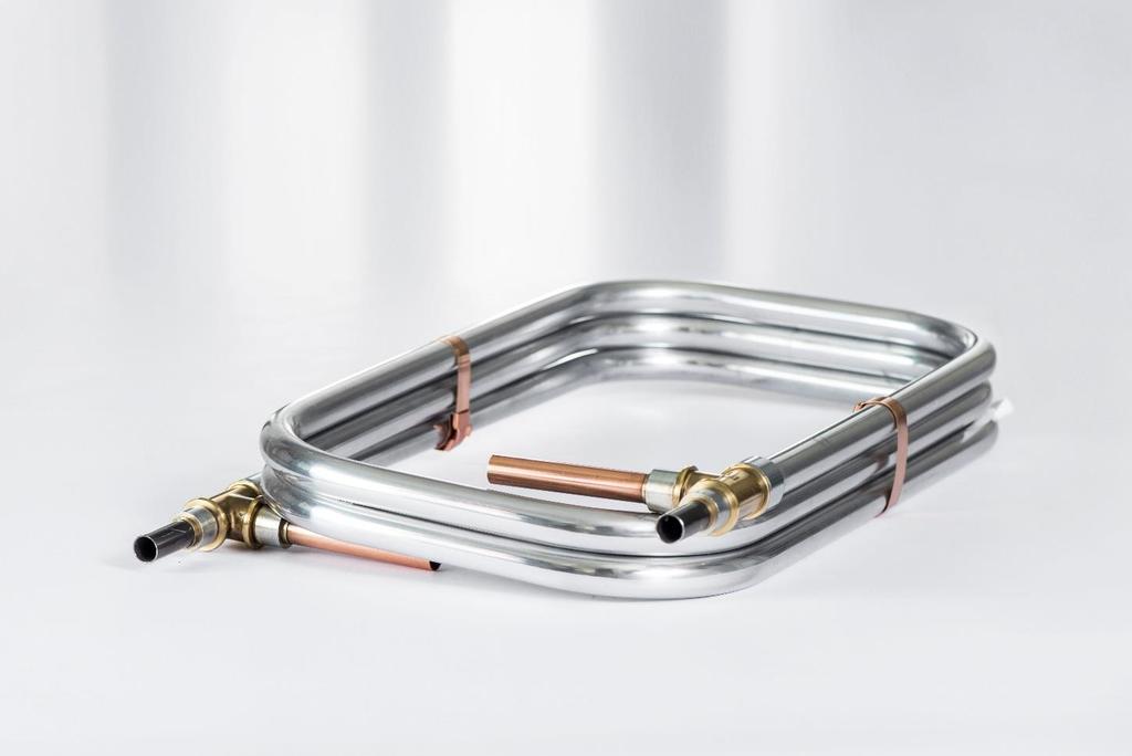 Compact coaxial heat exchanger made of