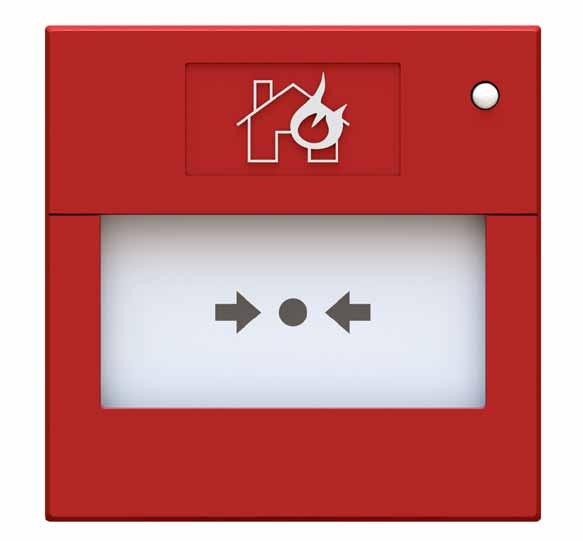 ROP21 - manuall call point ASD-1 acoustic/optical indicator This ROP-21 manual call point is used to transfer information about fire alarm to a control unit by a person who noticed fire and who