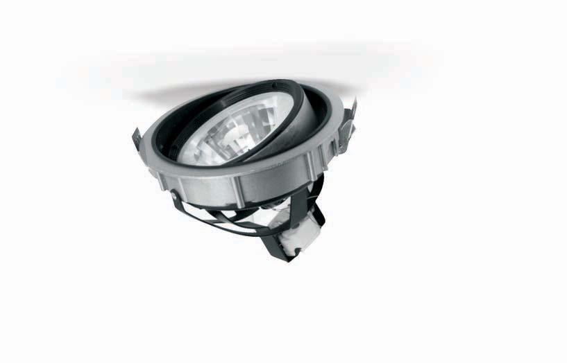 Architectural Lighting Recessed Spots ALDA Recessed movable spot. Die-cast aluminium. For CDMT lamps. Indoor use.