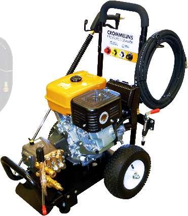 0hp Pressure Cleaner uses the AR Triplex pump with ceramic pistons and brass nickel plated pump head Thermal relief valve Adjustable pressure regulator Model