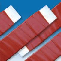 Raychem HVBT tape shrinks 30% longitudinally while a factory-coated hot melt adhesive flows and seals the layers of tape