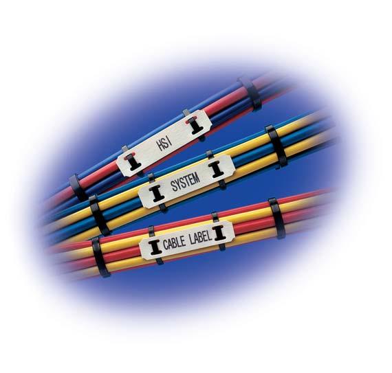 Wire and Harness ID Products HLX cable markers are made from zero halogen, low smoke, low toxicity, radiation cross-linked, UV stabilized polyolefin sheet, formed into punched organized cable markers