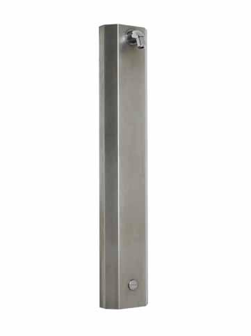 Old shower installations can be retrofitted very easily with this electronic shower column in stainless steel AISI 304, which uses a unique Intersan detection system