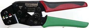 Certified crimp tools for pre-insulated terminals 0.4-2.