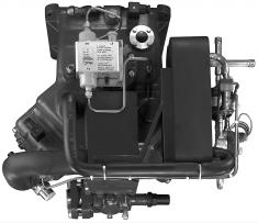 Valve plate high pressure side (HP) 6. Middle pressure chamber 7. Base plate 8. Shaft seal 9. Compressor belt pulley 10.