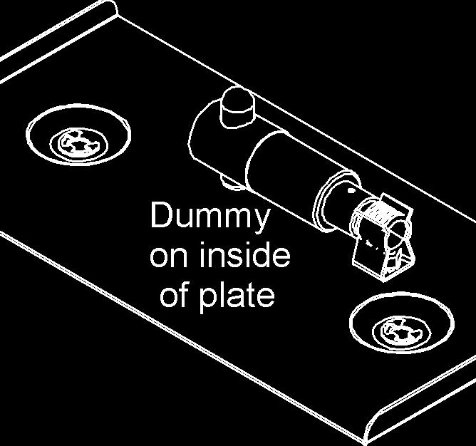 Then turn the two 1/4-turn fasteners on the top duct until the cover plate is disengaged. Secured on the inside of the plate is a dummy sensor (Figure 5-11). Figure 5-11 1.